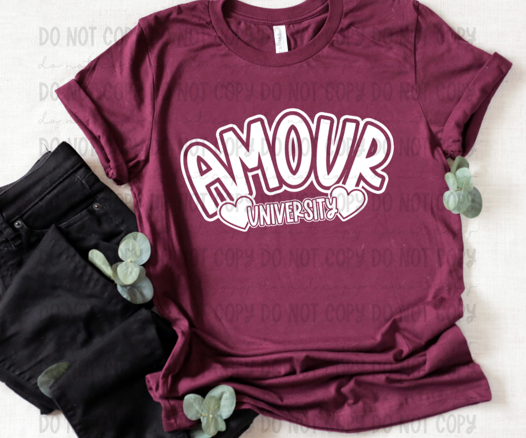 Amour University DTF Print