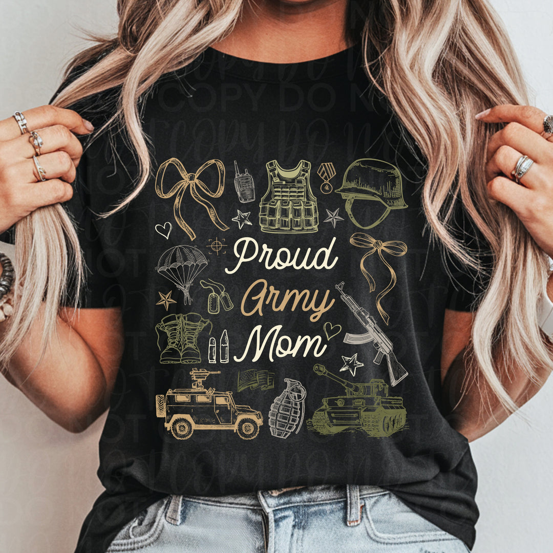 Proud Army Mom DTF Print