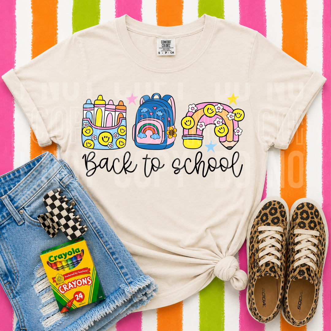 Back To School DTF Print