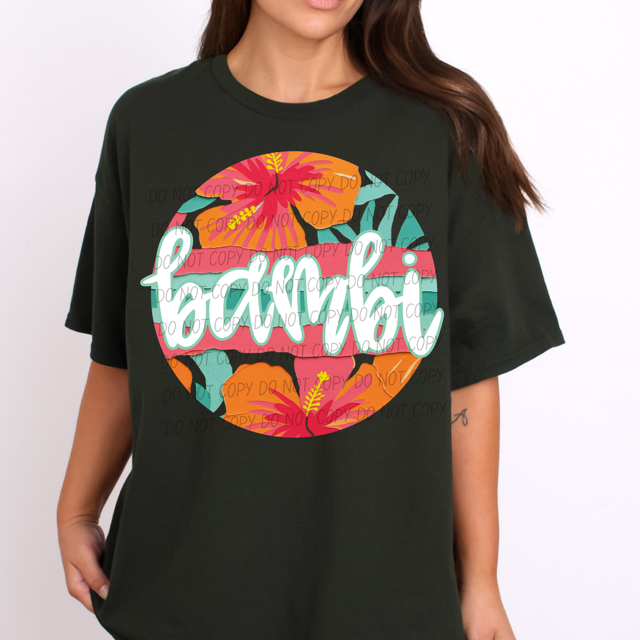 Tropical Mother's Day Titles DTF Print