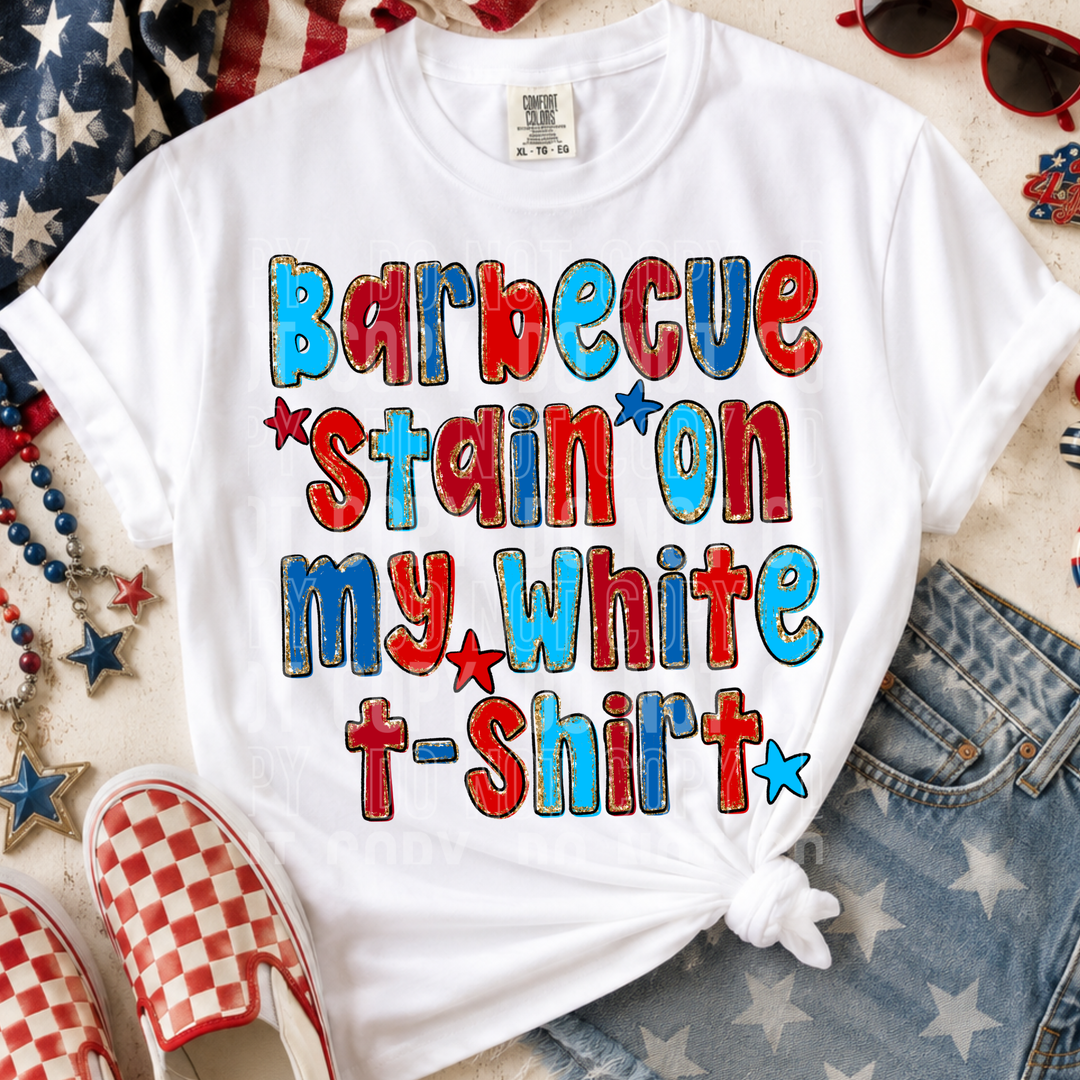 Barbecue Stain DTF Print