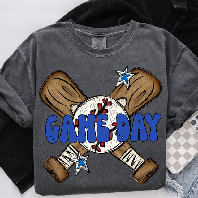 Baseball Game Day DTF Print