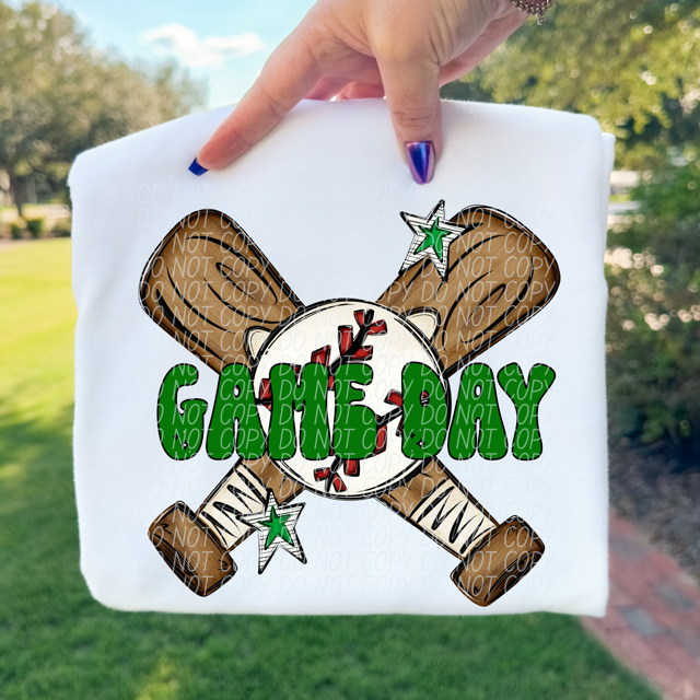 Baseball Game Day DTF Print