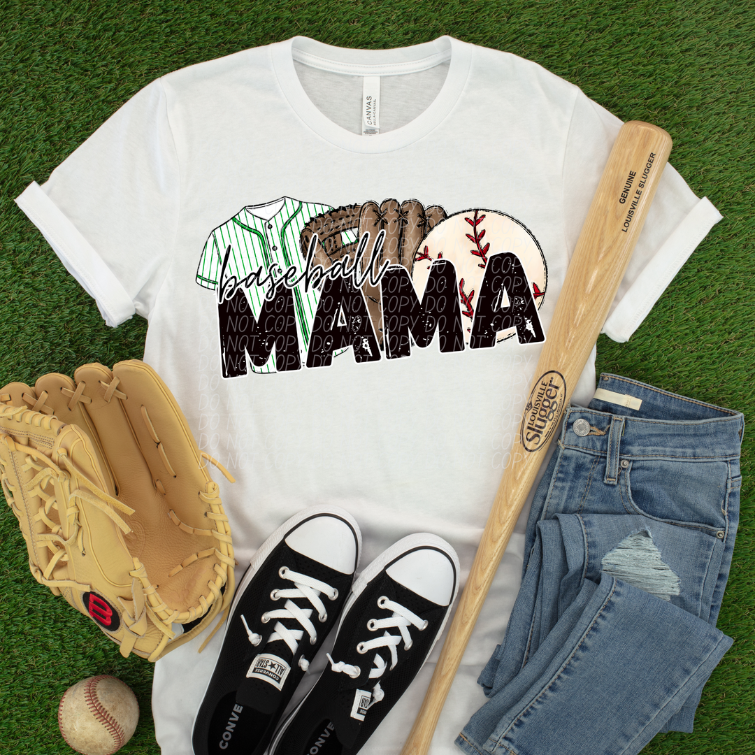 Baseball Mama Trio DTF Print