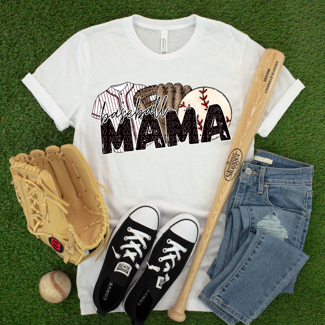 Baseball Mama Trio DTF Print