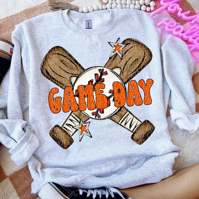 Baseball Game Day DTF Print