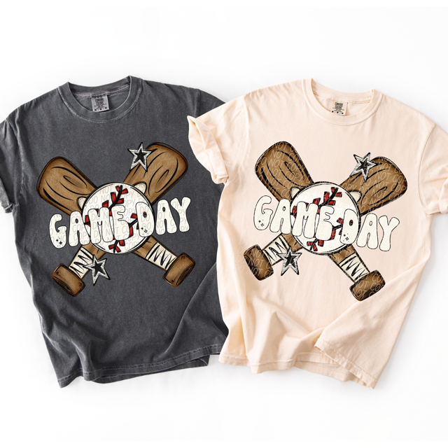 Baseball Game Day DTF Print