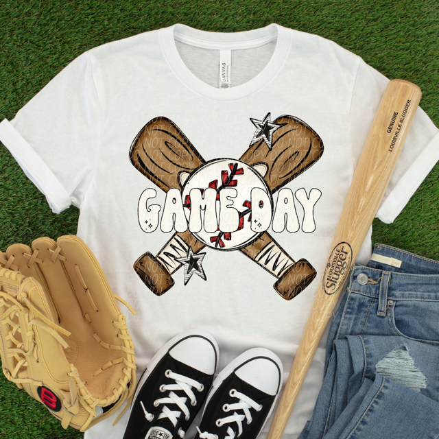 Baseball Game Day DTF Print