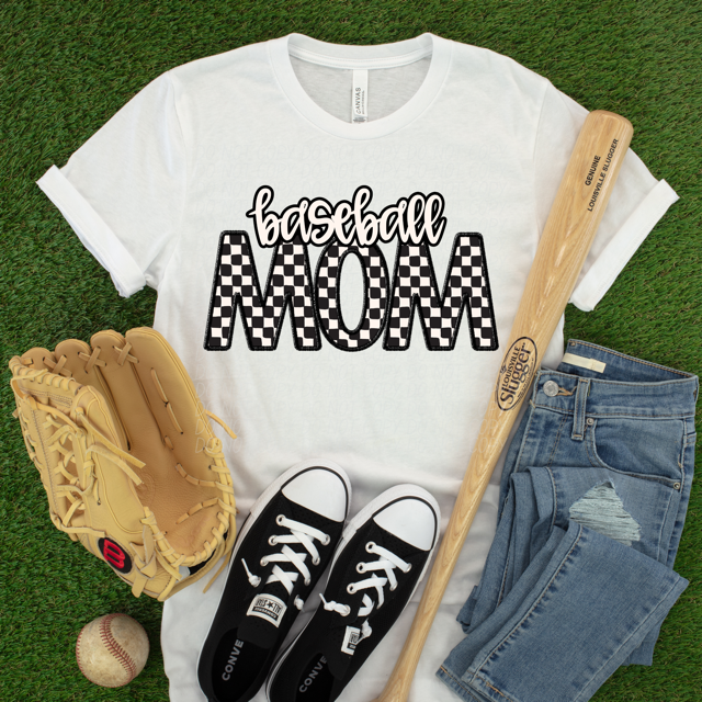 Checker Sports Mom DTF Print