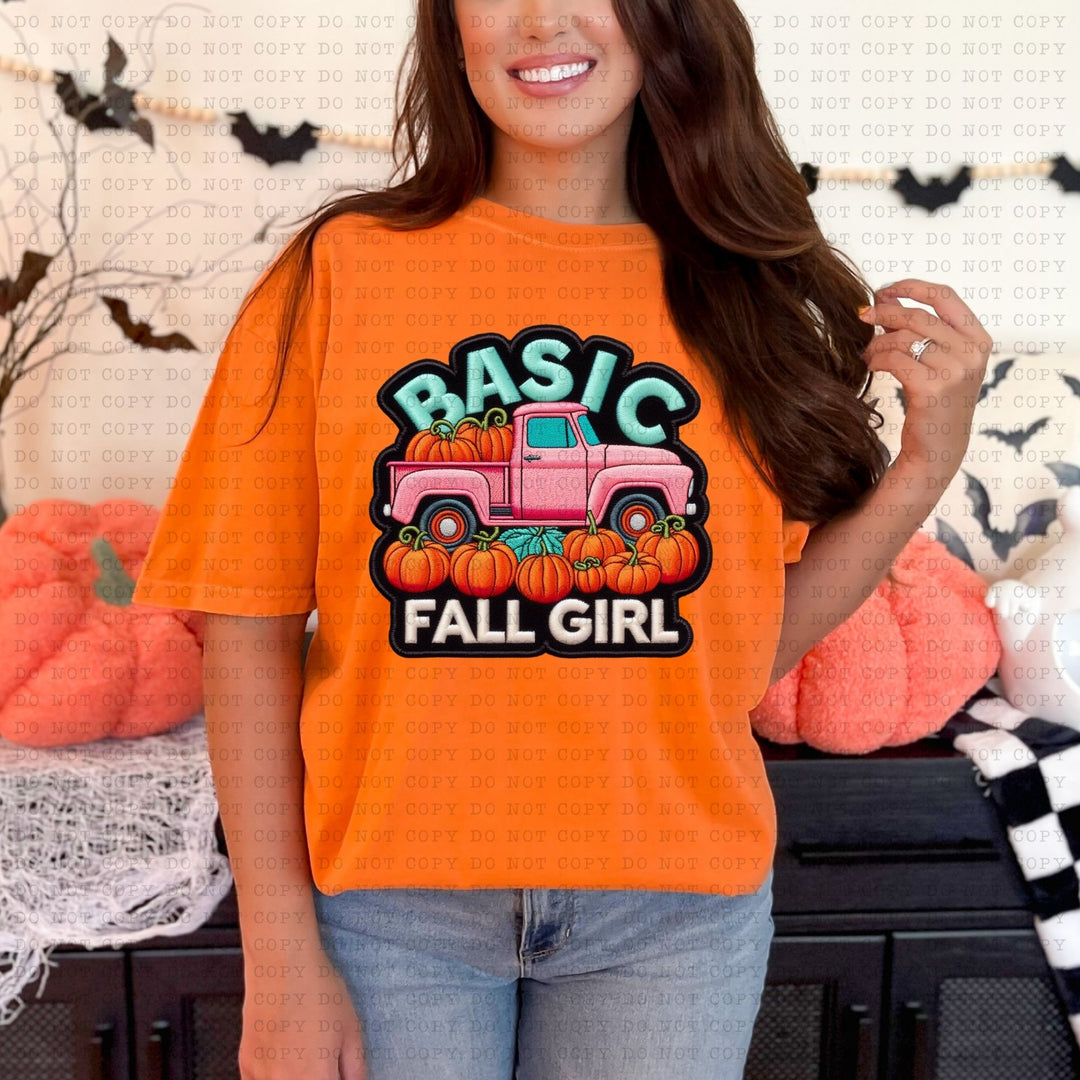 Basic Fall Girl DTF Print