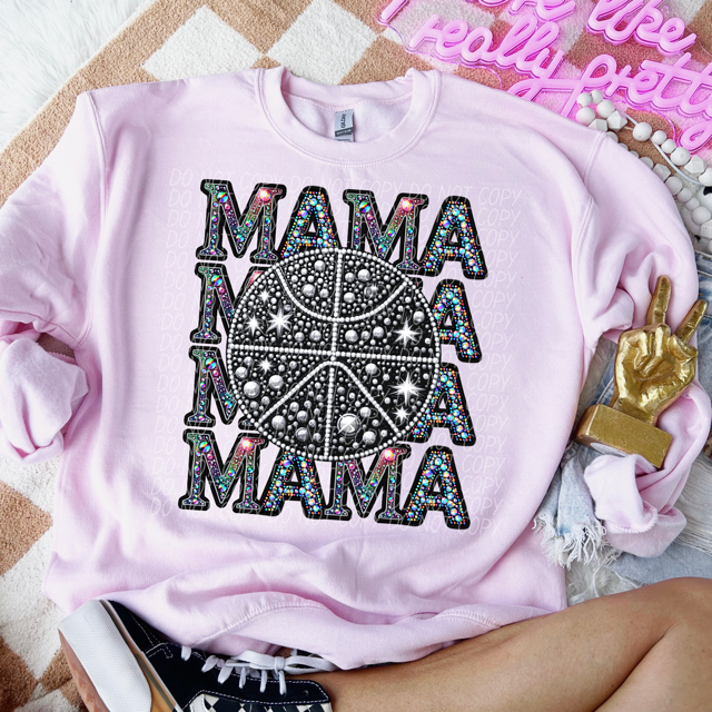 Stacked Mama Bling Sports DTF Print