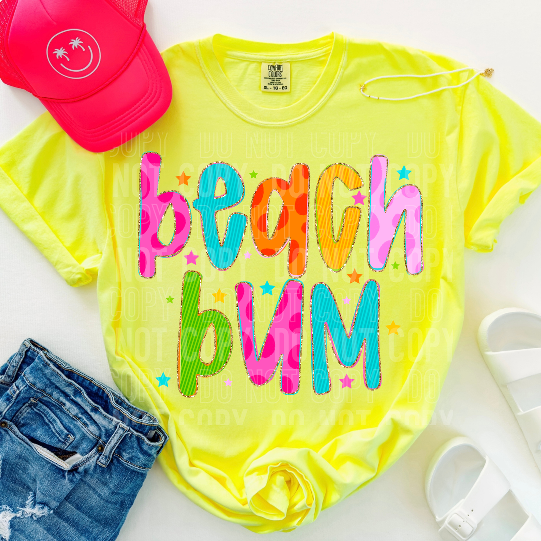 Beach Bum DTF Print