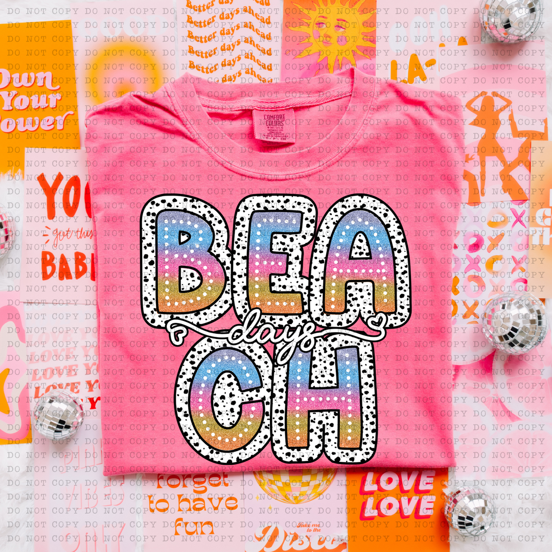 Beach Days DTF Print
