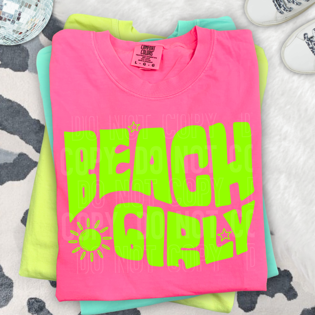 Beach Girly DTF Print