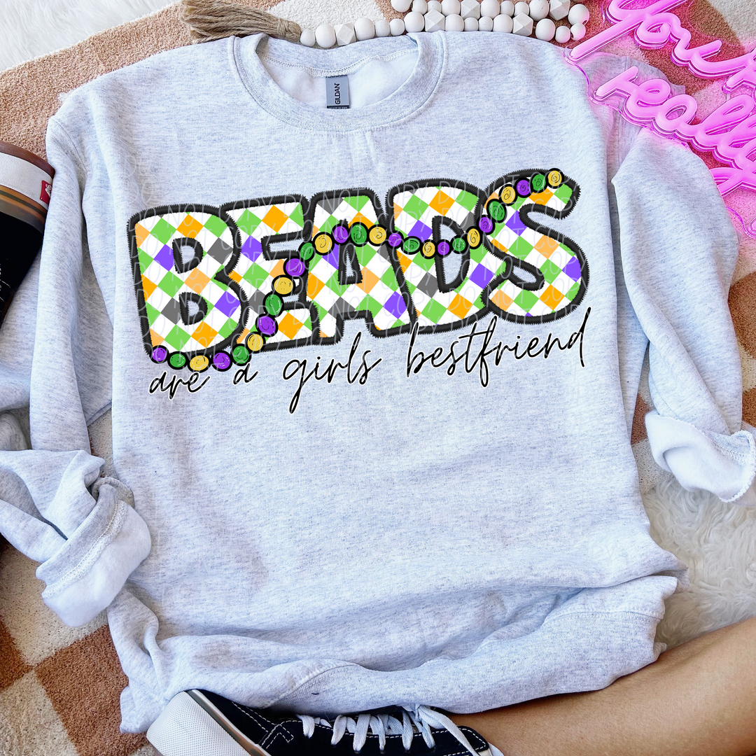 Beads Are A Girls Best Friend DTF Print