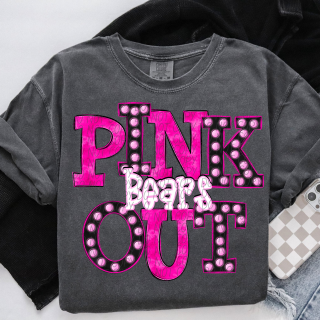 Pink Out Marquee DTF Print