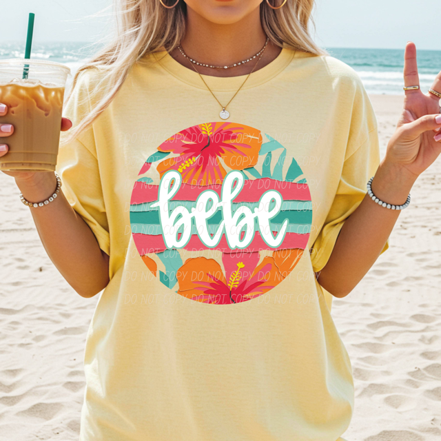 Tropical Mother's Day Titles DTF Print