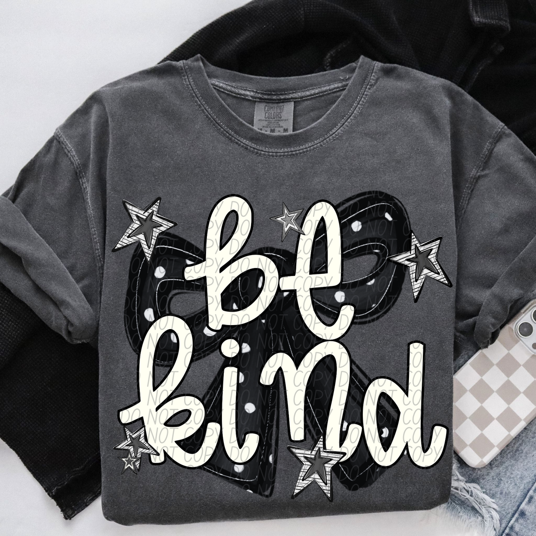 Be Kind Bow DTF Print