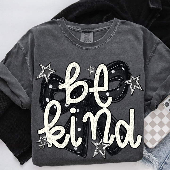 Be Kind Bow DTF Print