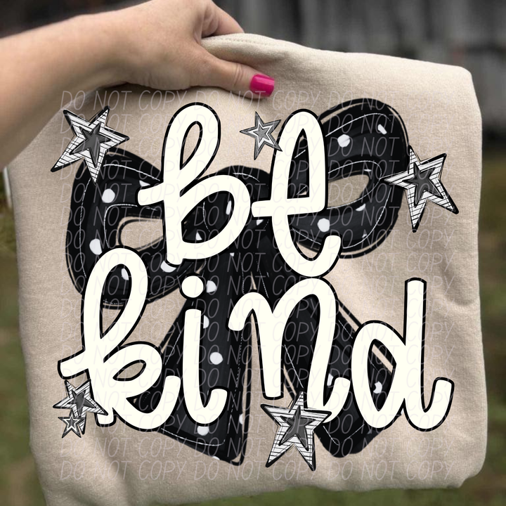 Be Kind Bow DTF Print