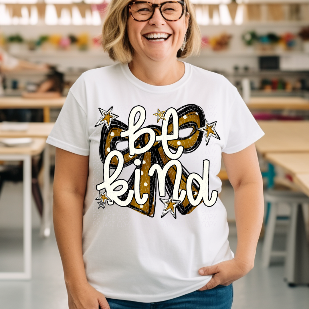 Be Kind Bow DTF Print