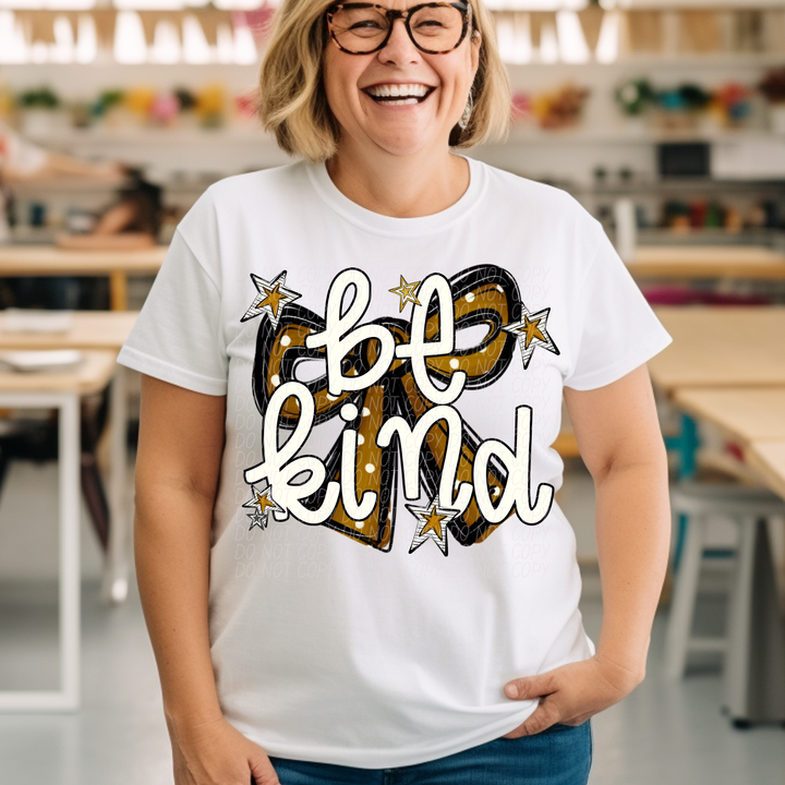 Be Kind Bow DTF Print