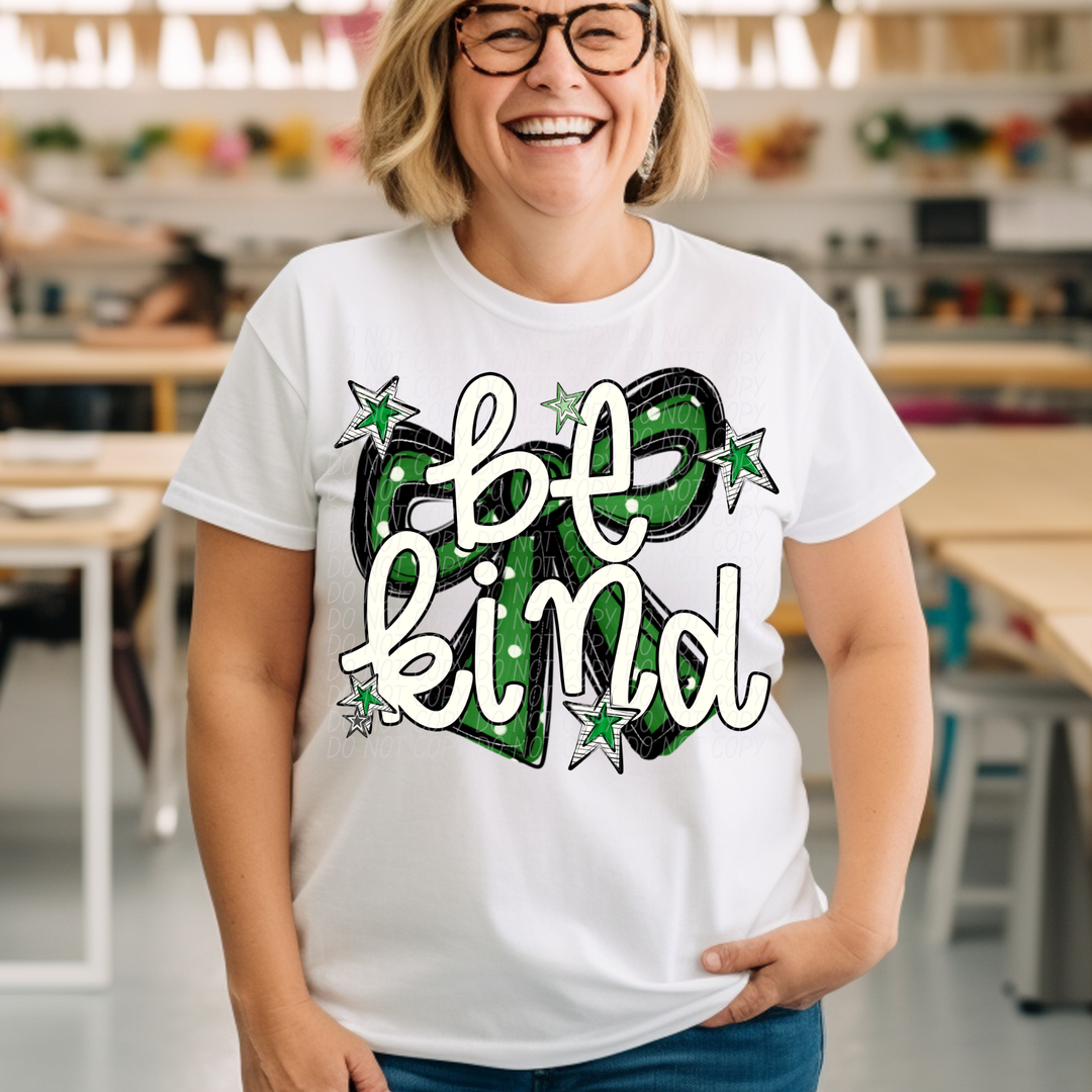 Be Kind Bow DTF Print