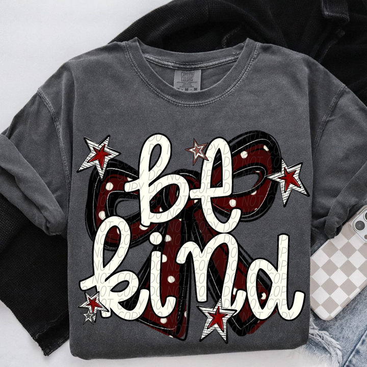Be Kind Bow DTF Print