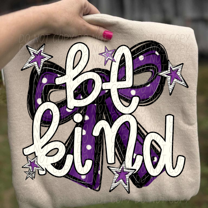 Be Kind Bow DTF Print