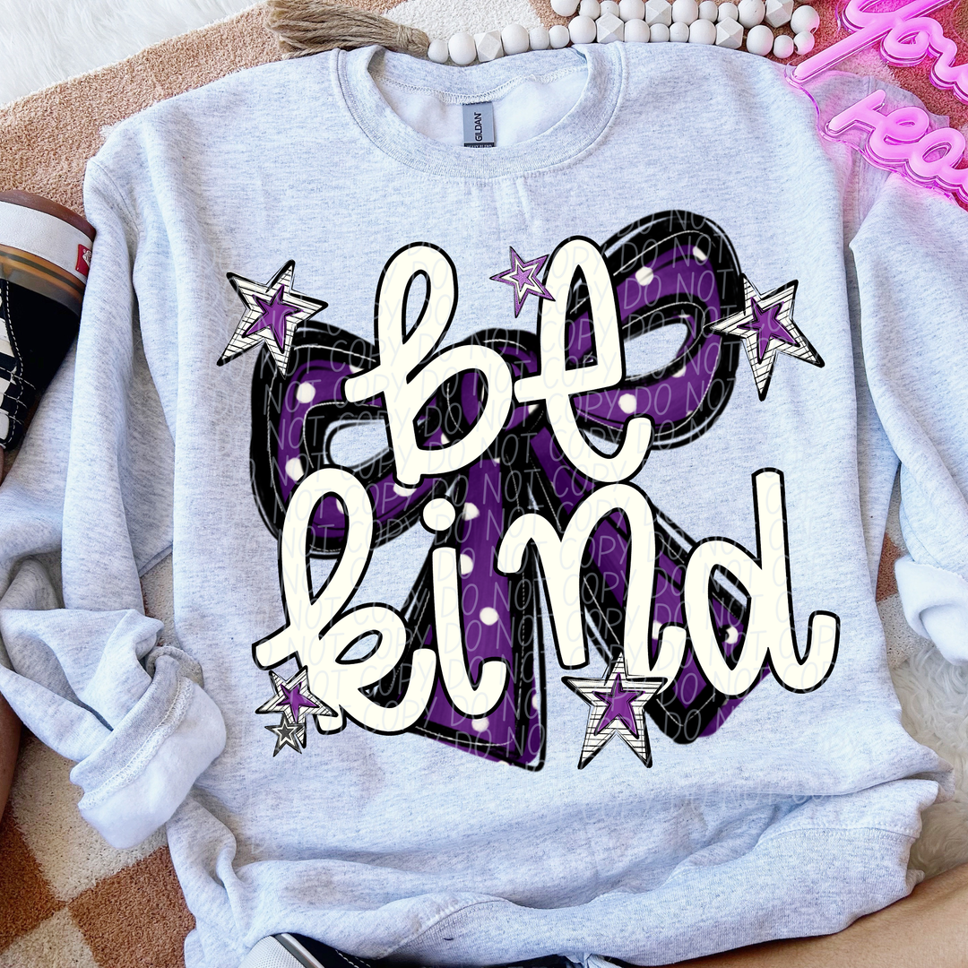 Be Kind Bow DTF Print