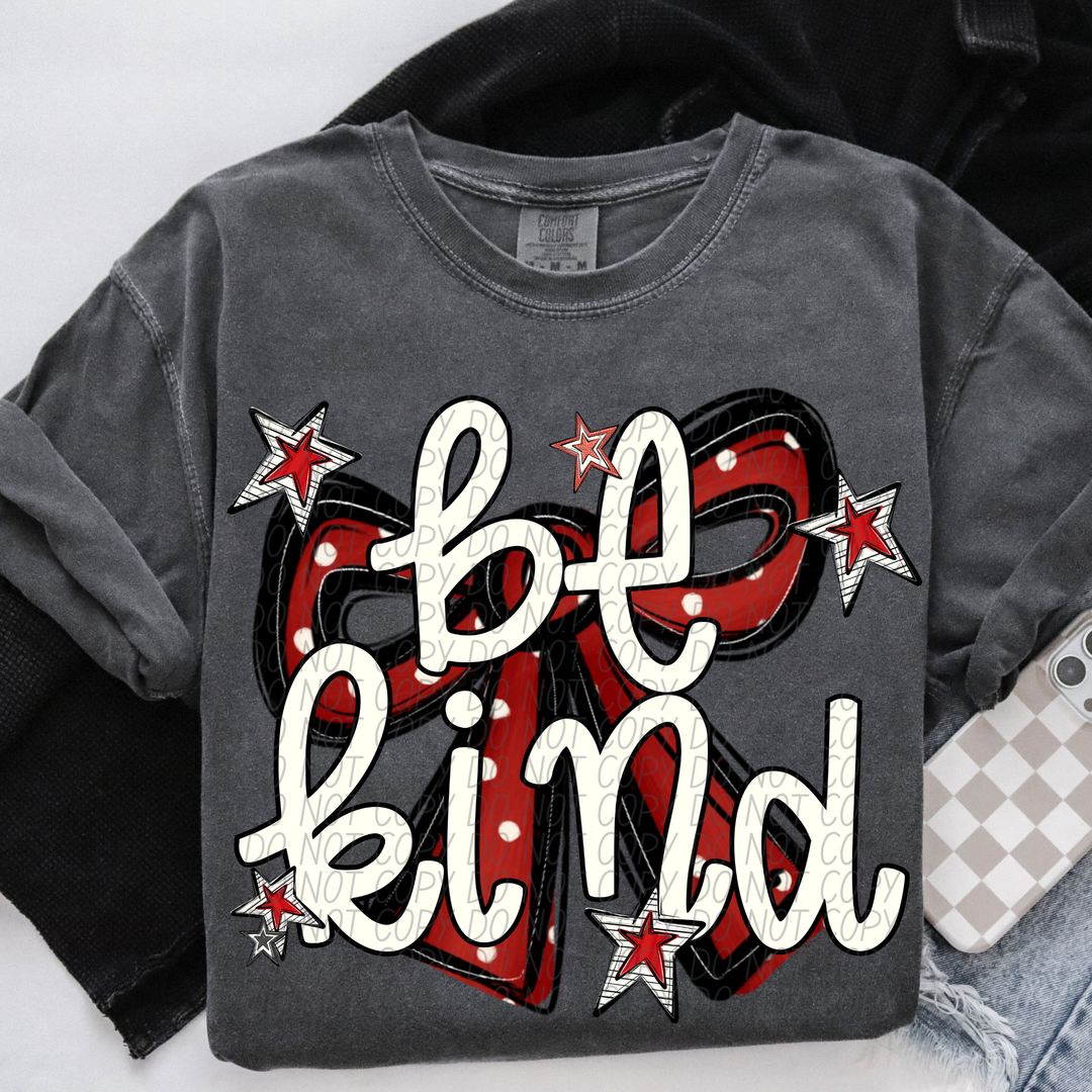 Be Kind Bow DTF Print