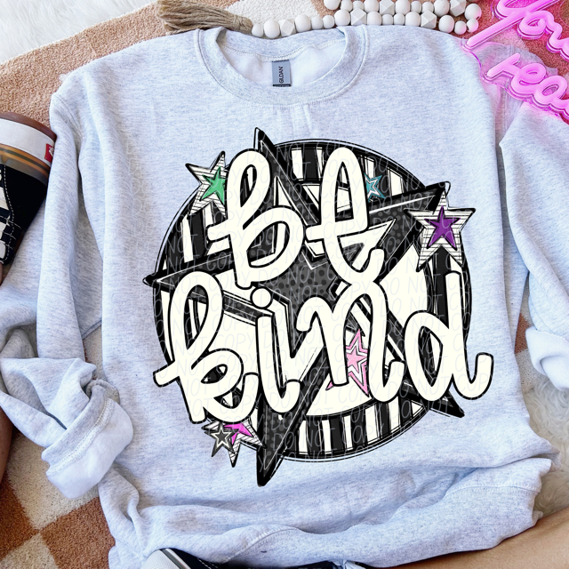 Be Kind Stars DTF Print