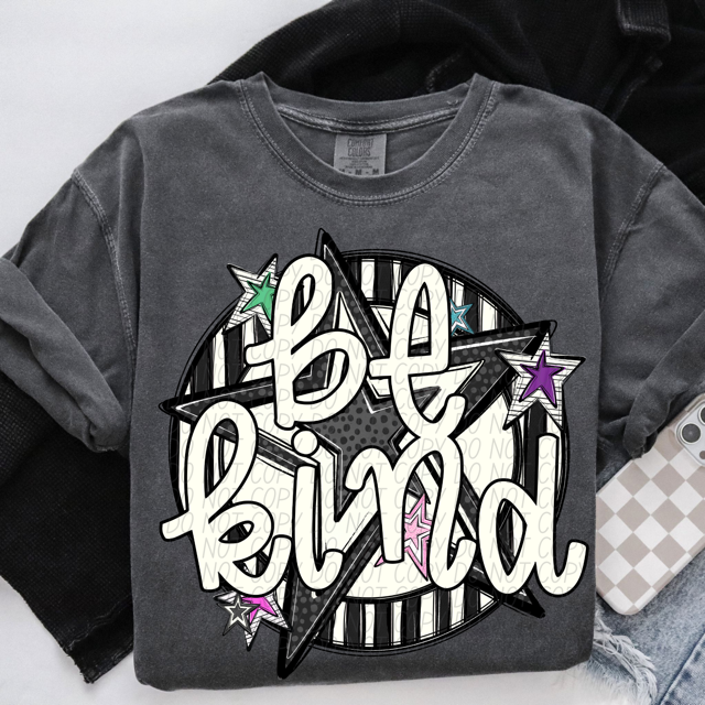 Be Kind Stars DTF Print