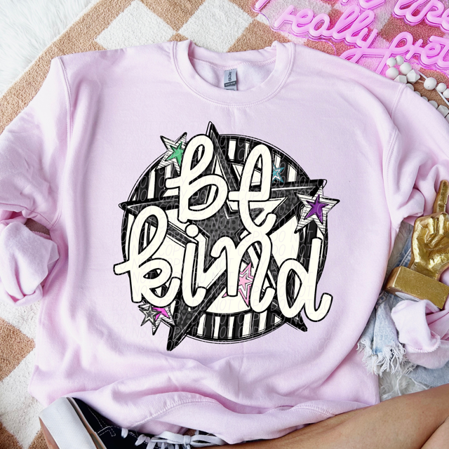 Be Kind Stars DTF Print