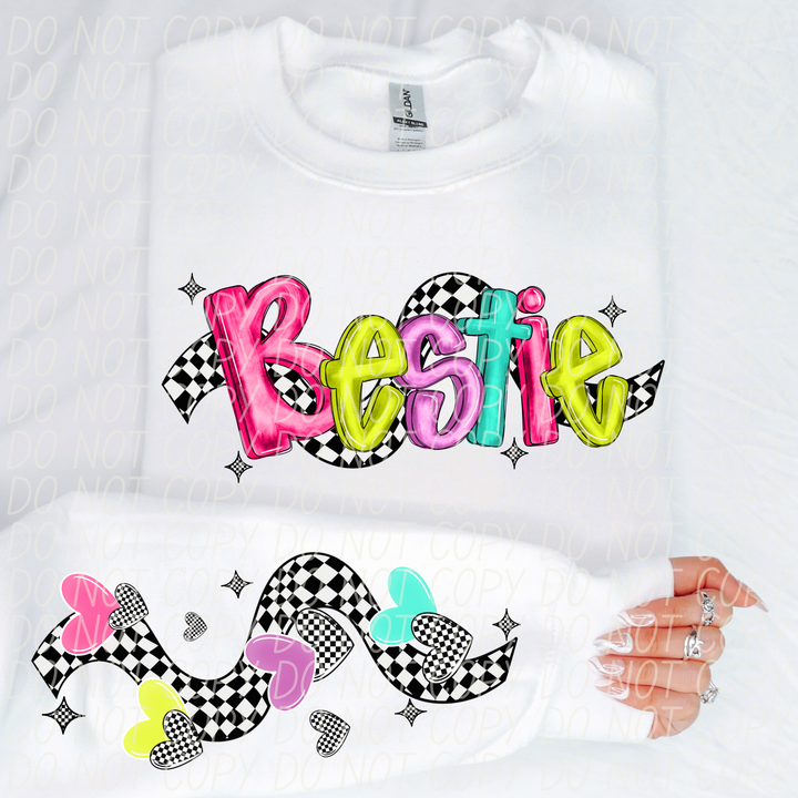 Bright Checkered Names FRONT DTF Print