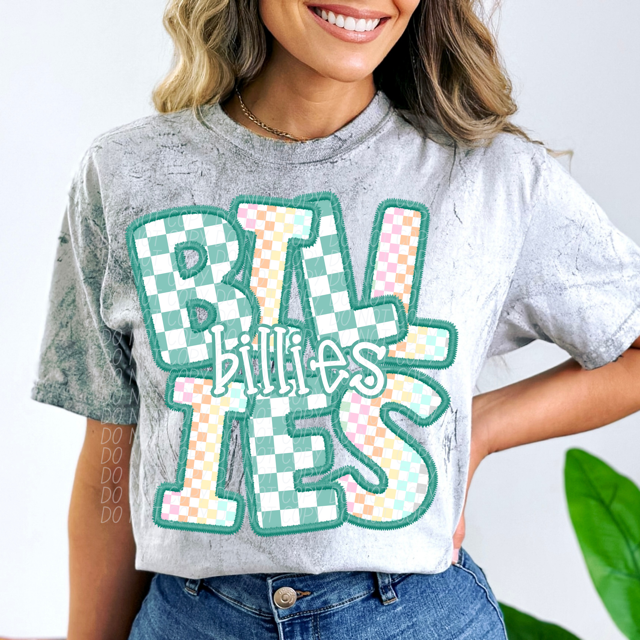 Spring Checker Mascots Youth DTF Print