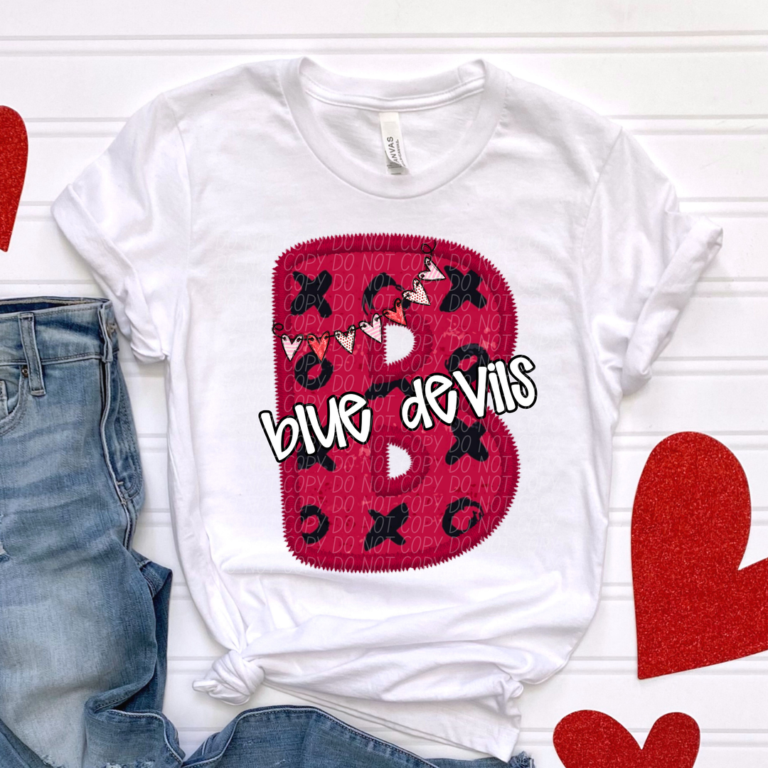 Valentines Day School Spirit T-Z DTF Print