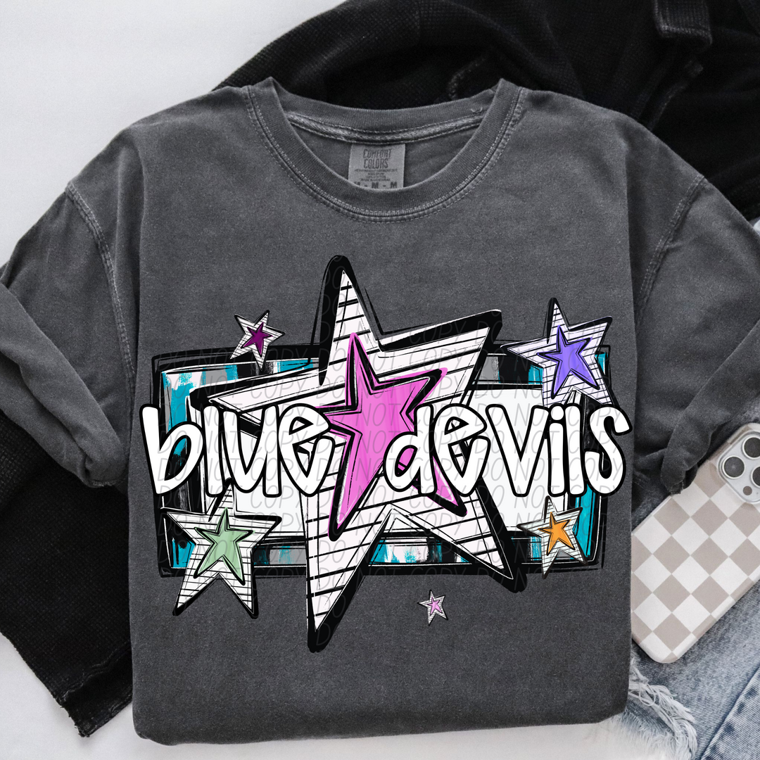 Bright Stars Mascots Youth DTF Print