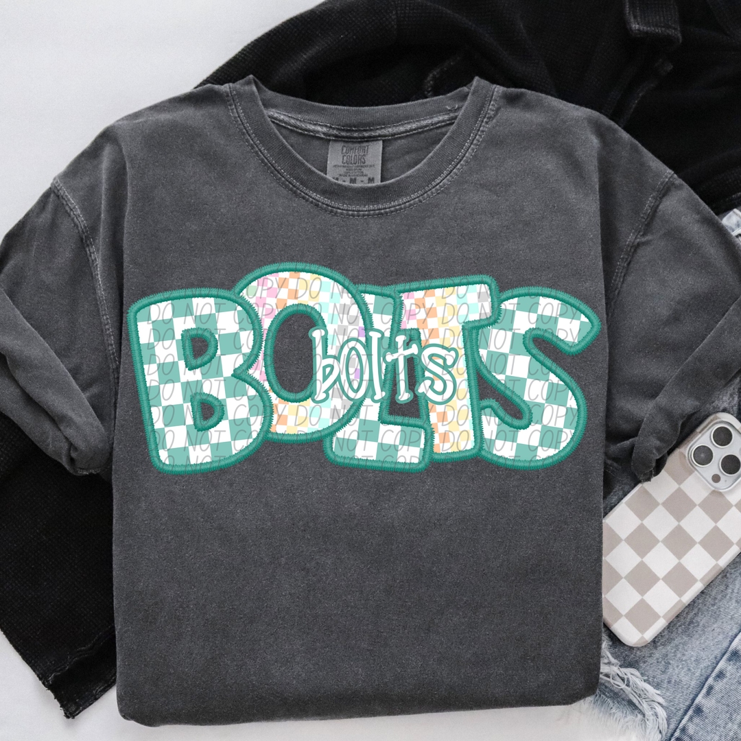 Spring Checker Mascots Youth DTF Print