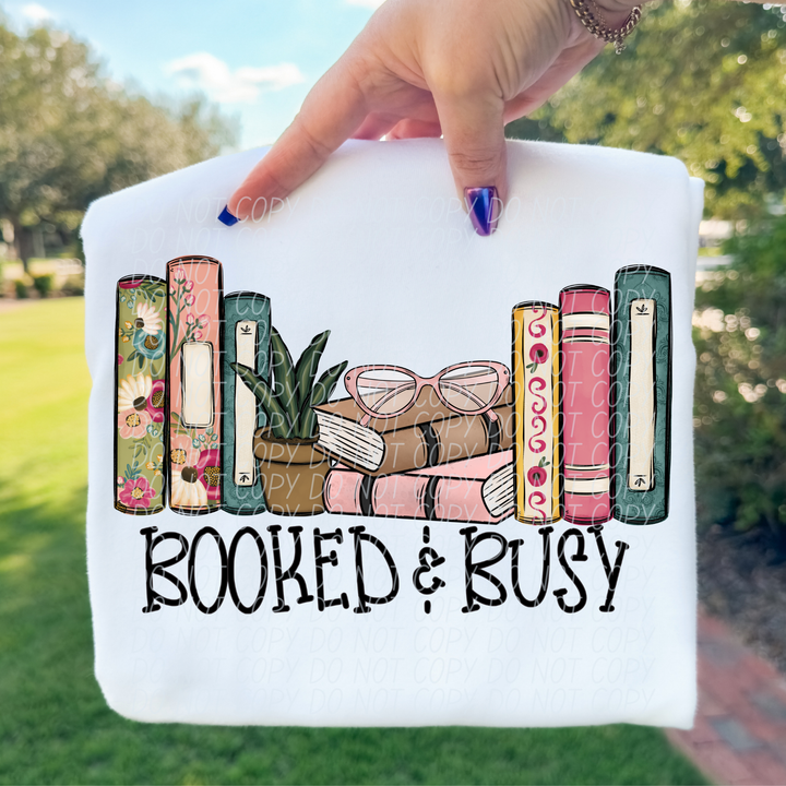 Booked and Busy DTF Print