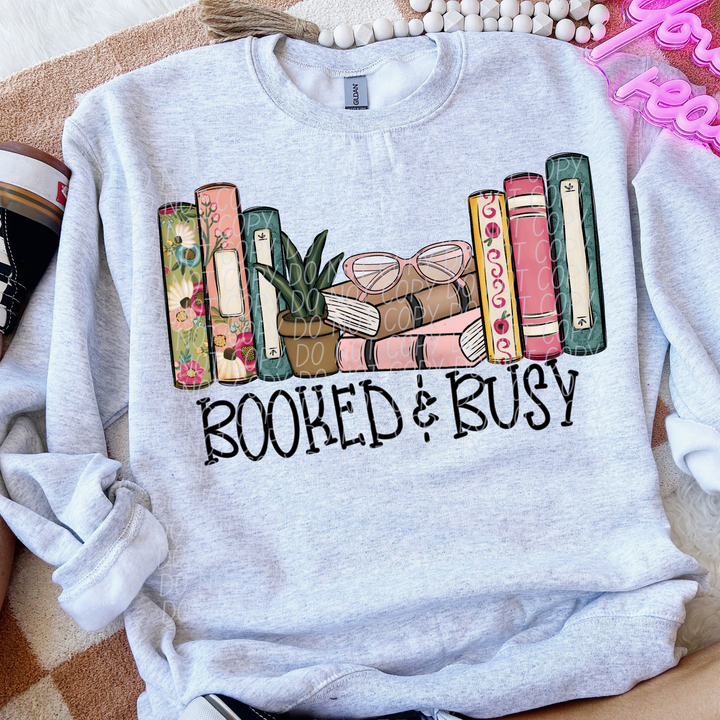 Booked and Busy DTF Print