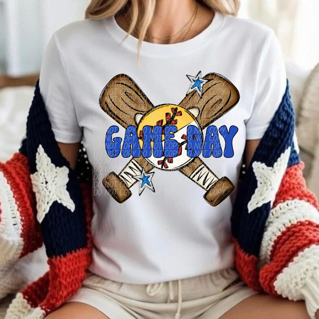 Split Baseball / Softball Game Day DTF Print
