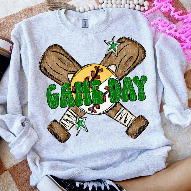 Split Baseball / Softball Game Day DTF Print