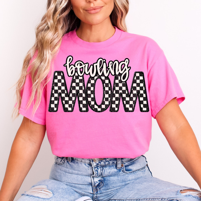 Checker Sports Mom DTF Print