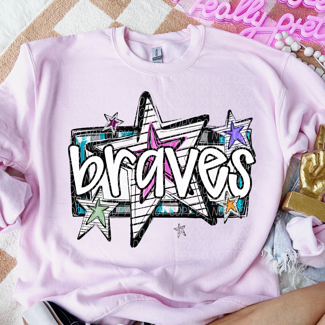 Bright Stars Mascots Youth DTF Print