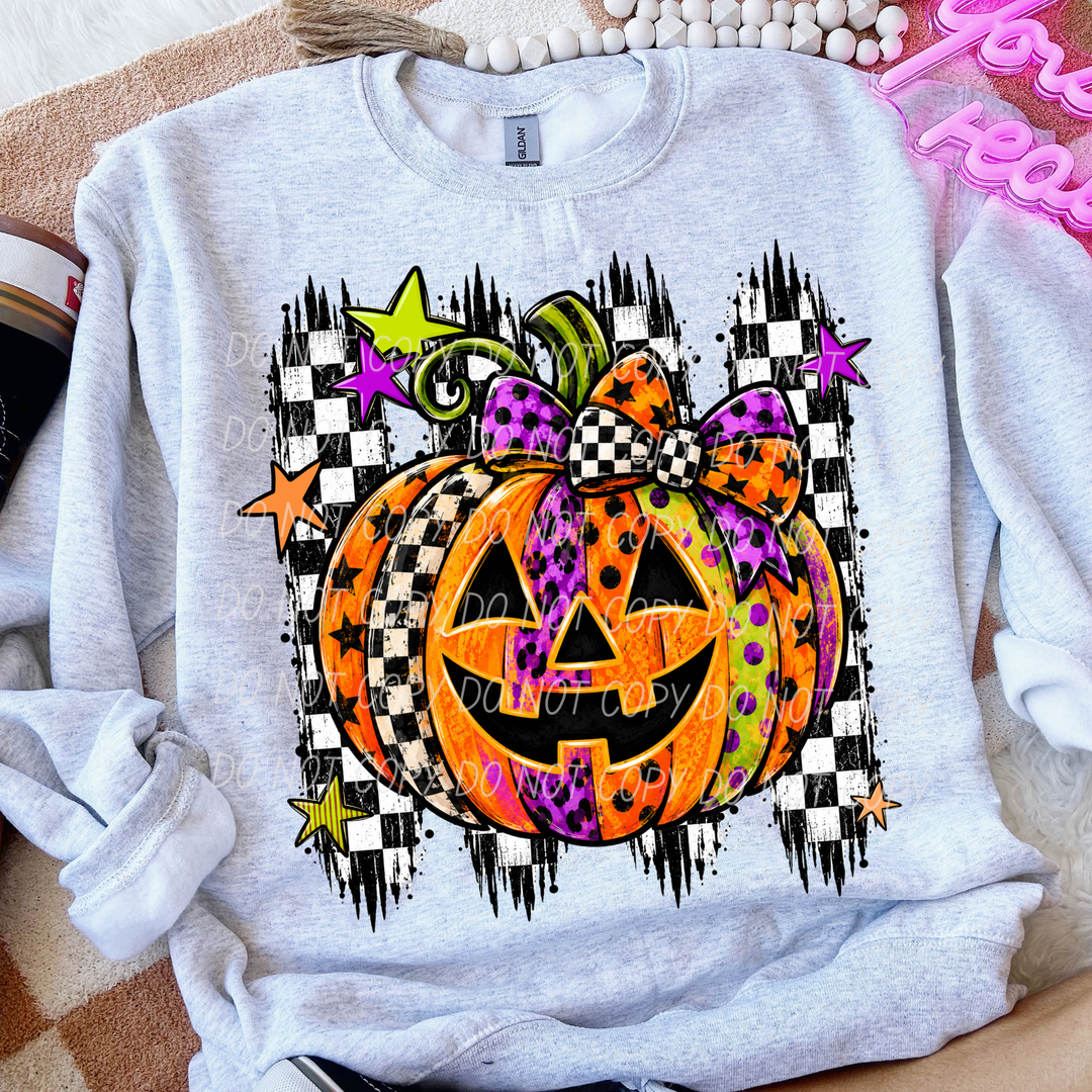 Bright Pumpkin DTF Print