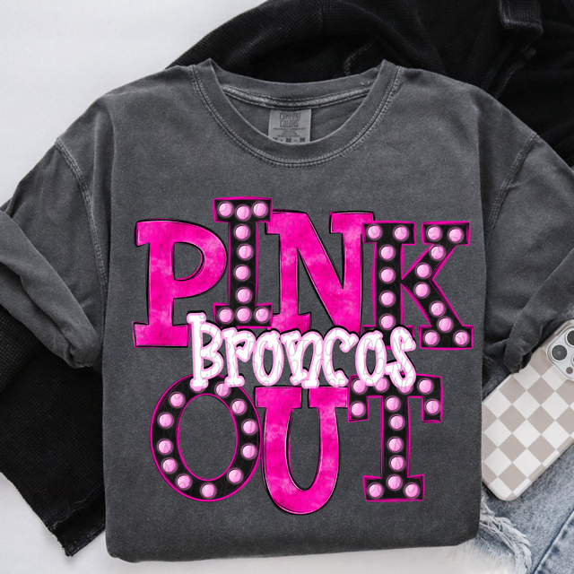 Pink Out Marquee DTF Print