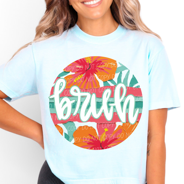 Tropical Mother's Day Titles DTF Print