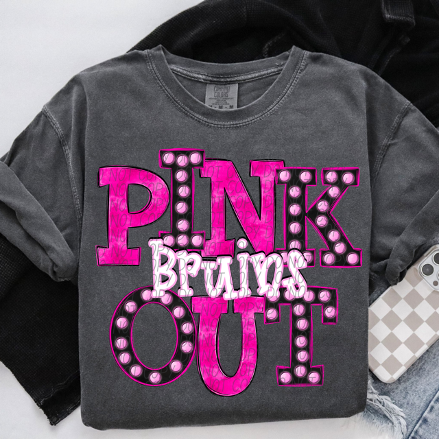 Pink Out Marquee DTF Print
