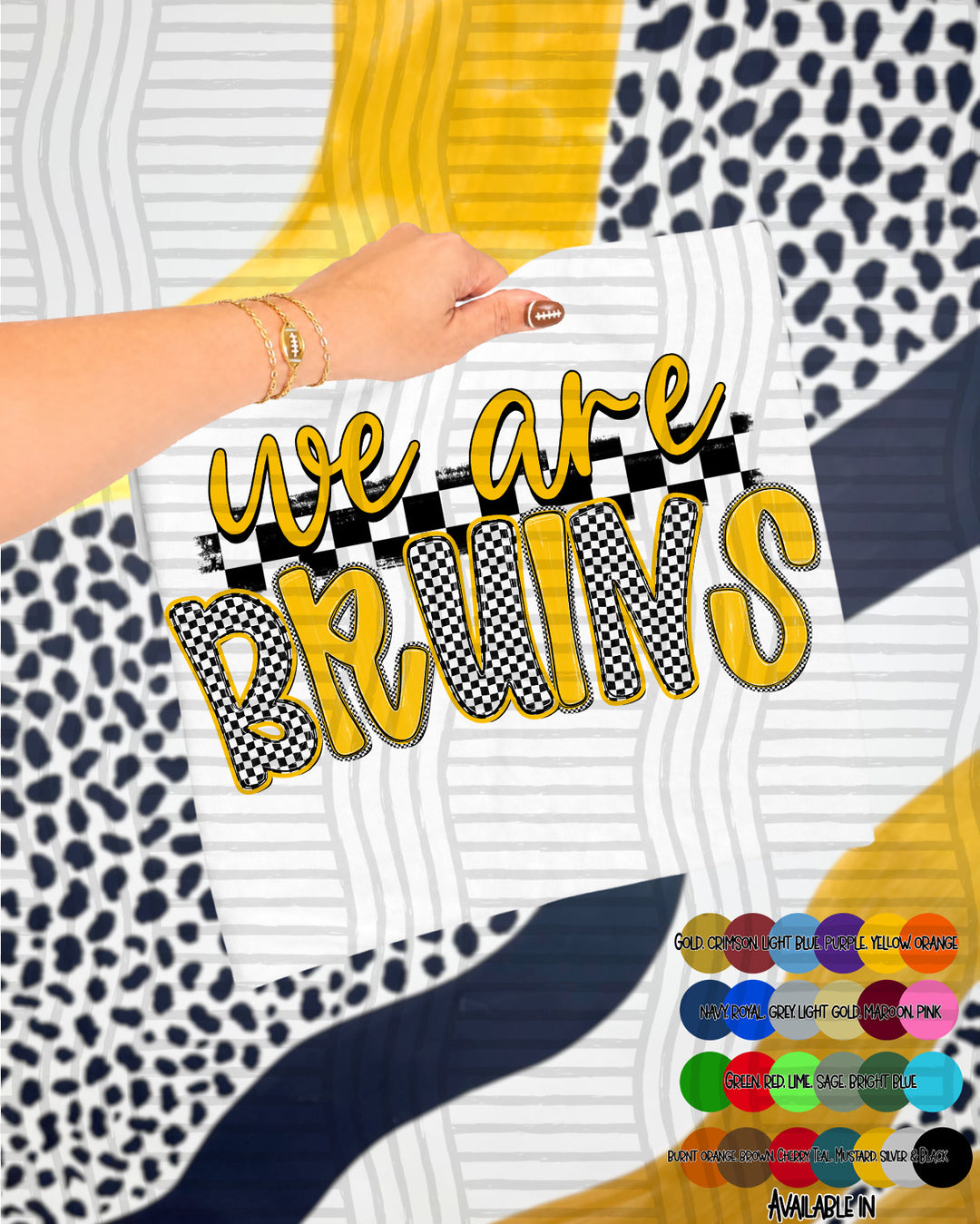 We Are Checker Crush Colors Mascots DTF Print